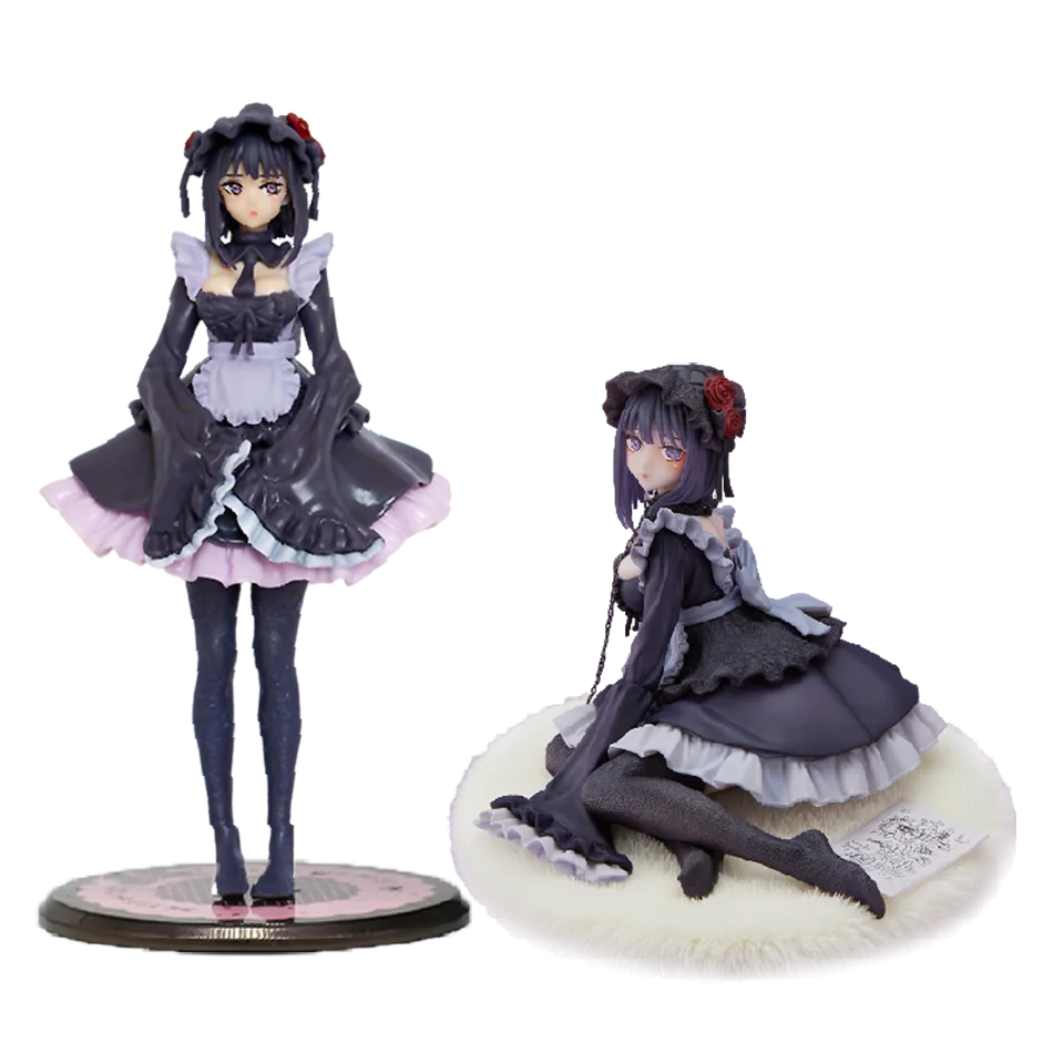 2 Arten My Dress-Up Darling Anime Figur Black Maid Outfit Kitagawa Marin Actionfigur Shizuku Kuroe Figurensammlung Modell