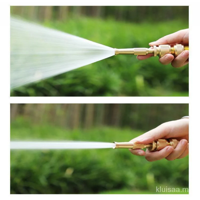 ارتفاع ضغط غسيل السيارات ارتفاع ضغط بندقية كامل النحاس انبوب ماء [مياه الصنبور الناعم أداة كبيرة قطعة أثرية سقي الفم فوهة الداعم