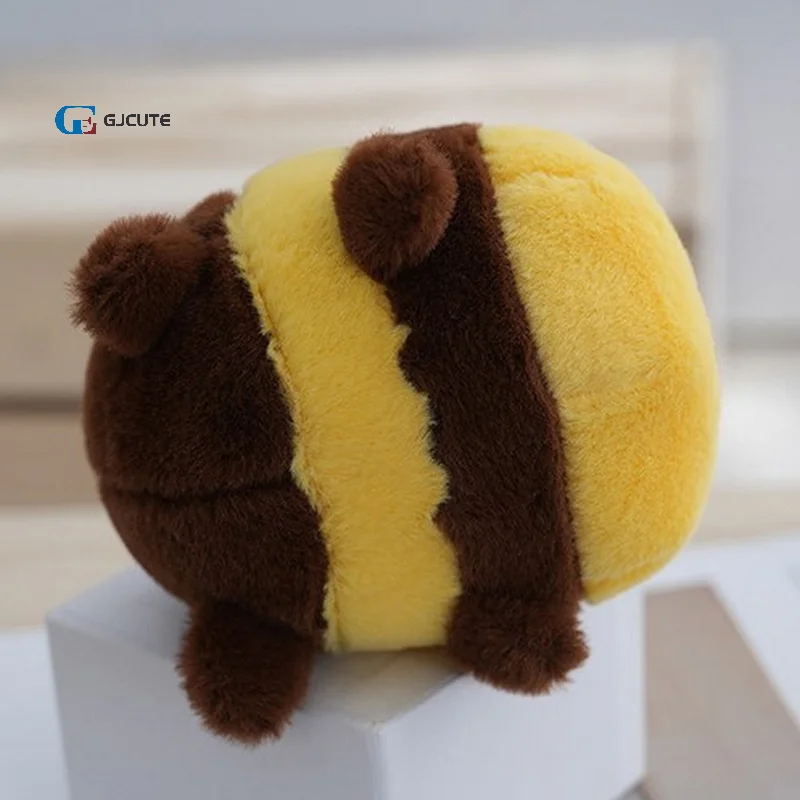 

12cm Cute Cartoon Bee Plush Doll Cartoon Bee Festival Gift Activity Decoration Bag Pendant Soft Doll Plush Children Toy Keychain