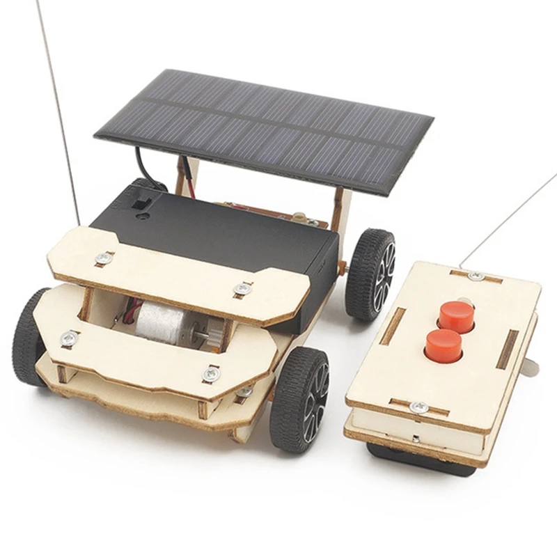 

DIY Solar Wireless Remote Control Car Model Children Kids Toy Gift Student Science Project Experiment Toys Kits