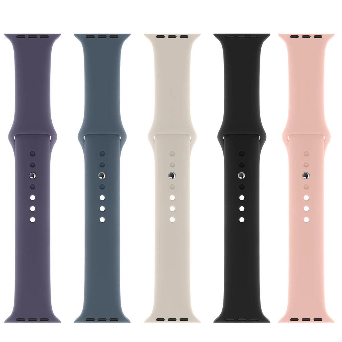 Silikonowy pasek do Apple Watch Band 45mm 46mm 44mm 41mm 40mm 42mm Sportowy pasek Correa Bransoletka iWatch Series 11 10 SE 9 8 7 6 5 Ultra 3