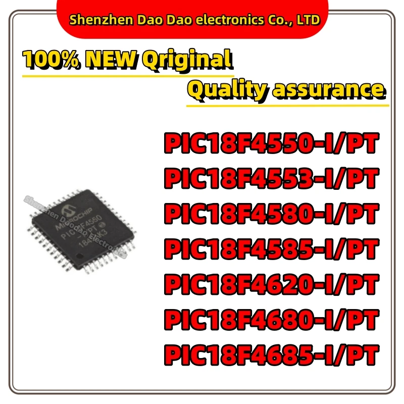 PIC18F4550-I/PT PIC18F4553 PIC18F4580 PIC18F4585 PIC18F4620 PIC18F4680 PIC18F4685 IC MCU chip quality brand new