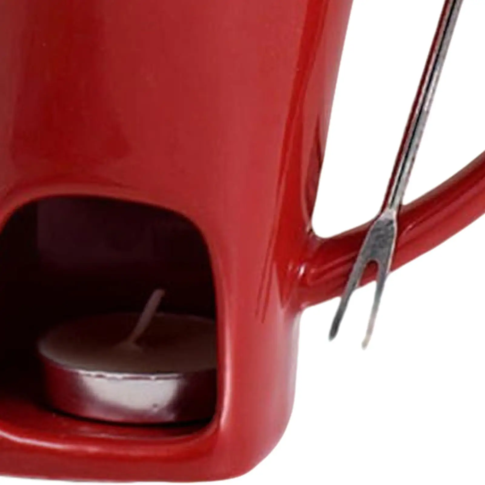 

130ML Candle Cup Cheese Chocolate Melting Ceramic Mug Heating Food Ceramic Mug With Fork Spoon Coffee Mug Tableware