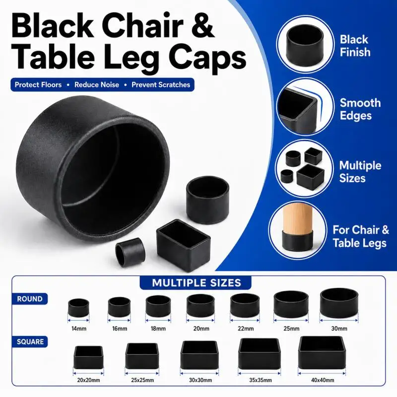 4/8/12pcs Universal Silicone Table Foot Caps Floor Protector Pads Non-Slips Chair Leg Covers Dust Proof Furniture Leveling
