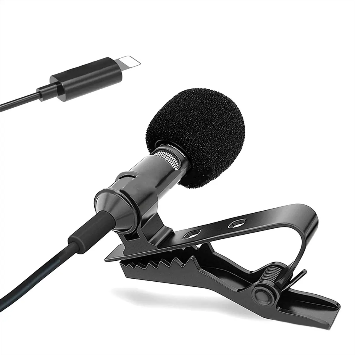 Punctual- Microphone Cable Holder Clasp Alligator Clip on Mic Lapel Clamp for Secure Placement for Improved Audio Recording