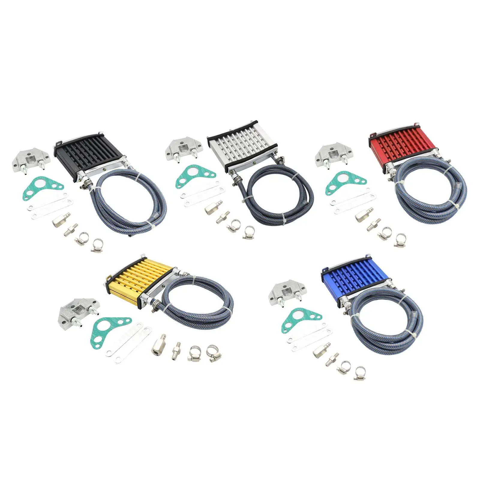 

Motorbike Oil Cooler Radiator System Modified Part Aluminum Half Helmet Accessories ATV for 1250cc 150cc