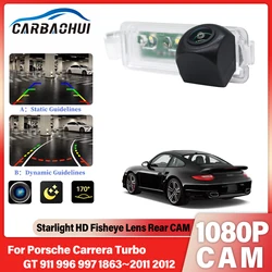 Rear View Camera For Porsche Carrera Turbo GT 911 996 997 1863~2012 Fisheye CCD HD Night Vision License Plate Camera Waterproof