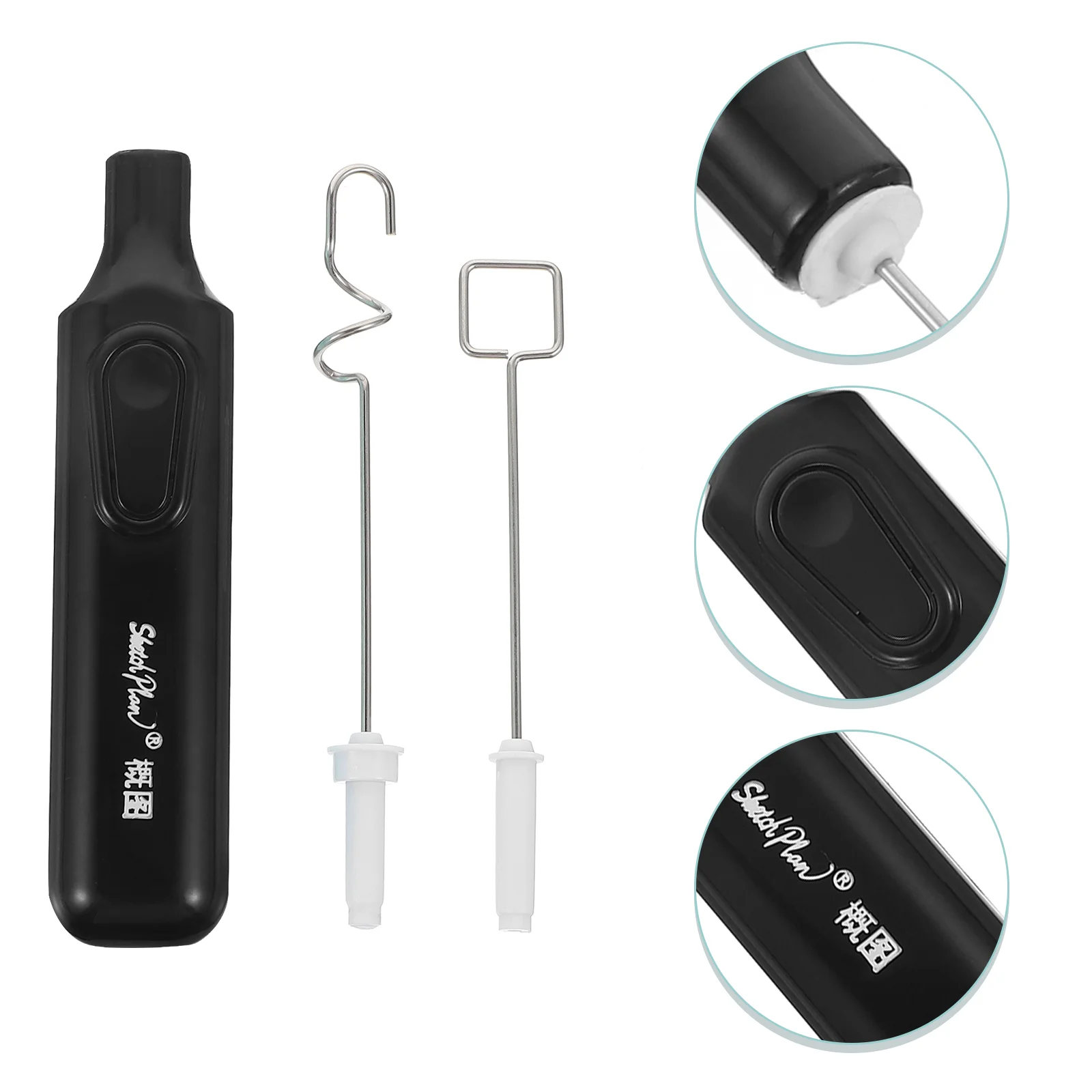 

Electric Pigment Stirrer Mixer Resin Stirrer Handheld Battery Operated Epoxy Blender Stainless Steel Crafts Tumbler Art Gouache