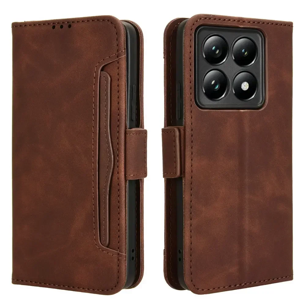 Luxury Case for Xiaomi 14T Pro 13T 14 Ultra 13 T Flip Cover Leather Card Funda Redmi 14c 13c Redmi Note 14 Pro Plus 5G Book Capa