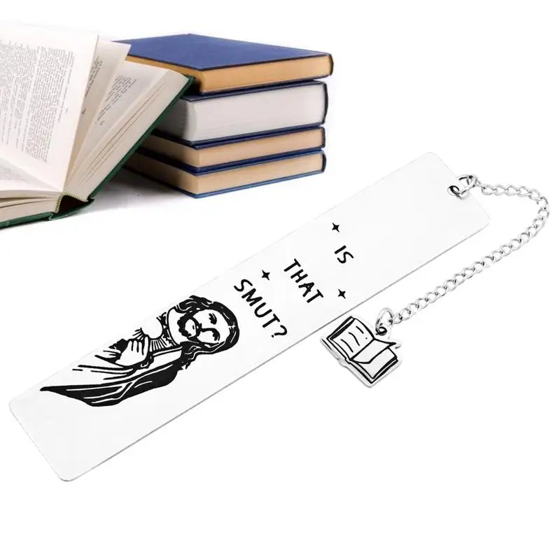 Zabawna książka ze stali nierdzewnej narzędzie biurowe Marker do nauki czytania kreatywne materiały piśmienne urodzinowe z okazji dnia nauczyciela zakładki