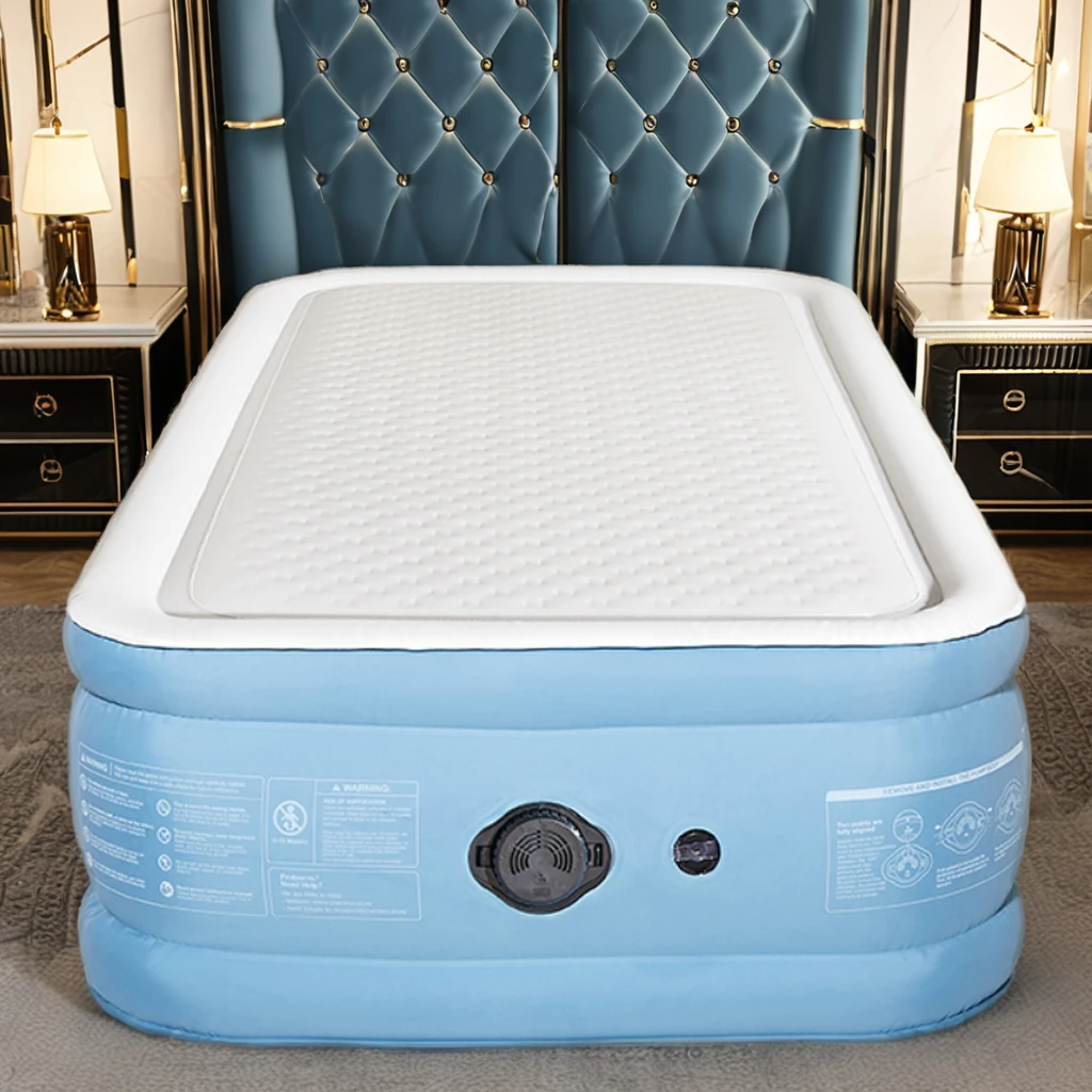 

Modern Single Car Travel Inflatable Mattress Air Bed with Air Pump Foldable Storage Bag for Outdoor Bedroom Hospital Use