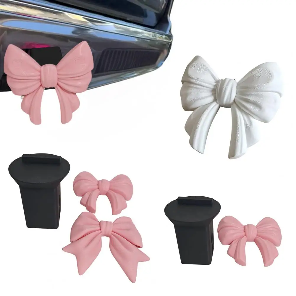 

Decorative Trailer Hitch Princess Bow Trailer Hitch Cover 3d Printed Towel Coupler Cap Decorative Dust Plug for 50mm Trailer