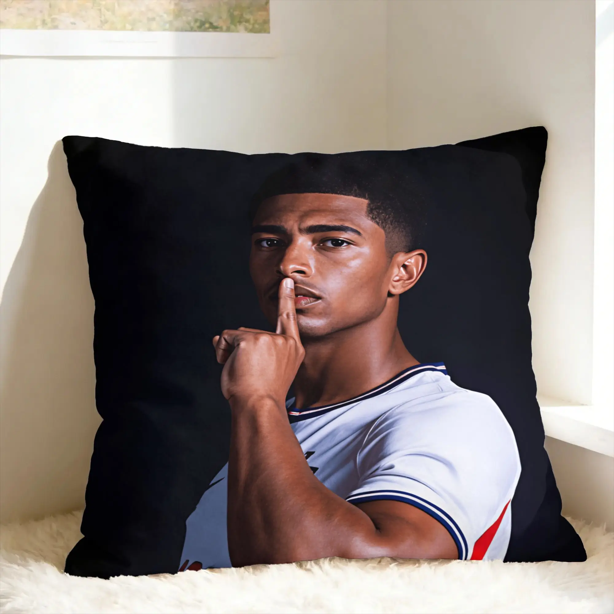 Pillow Cover Football J-Jude B-Bellinghams  Morden Pillow Case For Sofa Home Decor Pillowcases