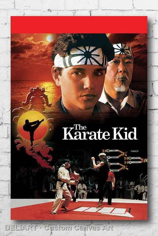 

KARATE KID - CLASSIC Canvas Movie Poster Custom Size Available Room Decoration Home Decor Wall Art