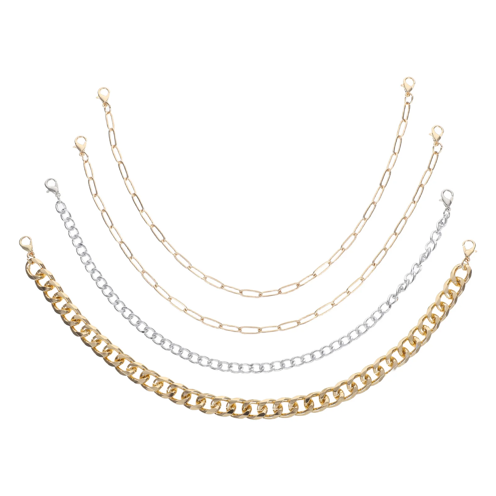 

4Pcs Hat Chains Lightweight Durable Trucker Cap Chains Baseball Hat Accessories for DIY Styling Casual Strolls