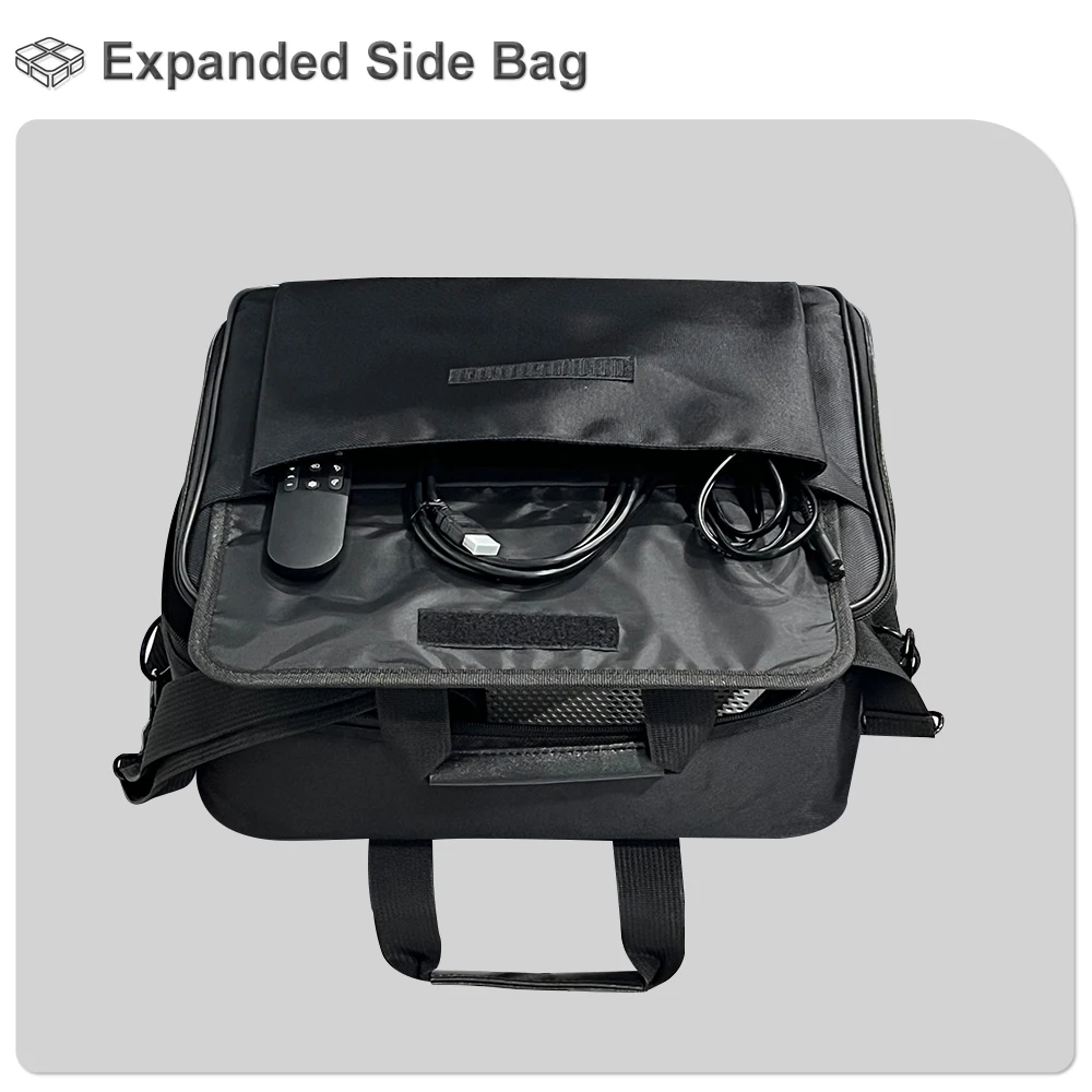 Tas Proyektor Everycom Tas Proyektor Pembawa Perjalanan Tas Tangan Bahu Pelindung Tas Selempang Penyimpanan Katun untuk D9W Ultra HQ10W