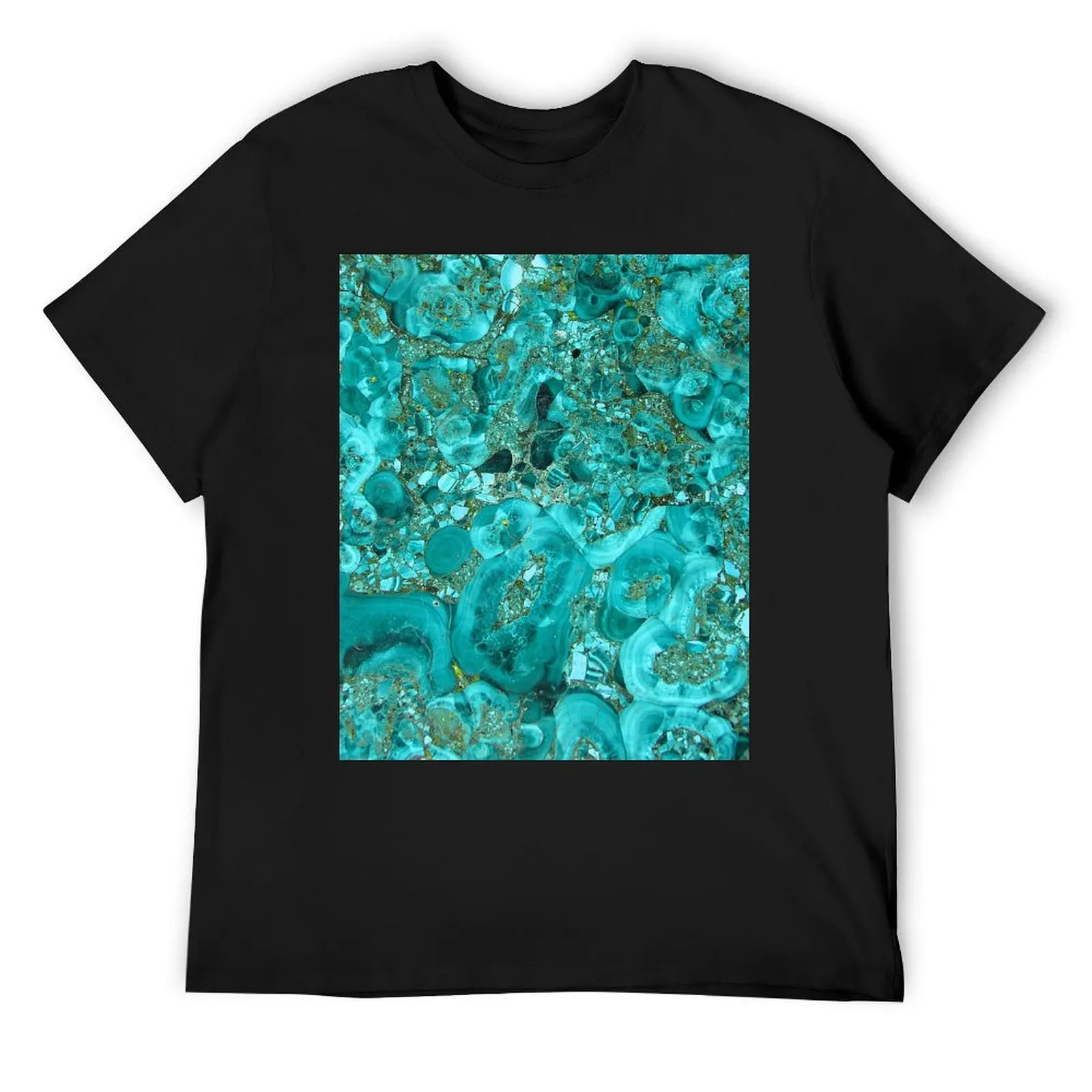 

Marble Turquoise Blue Gold T-Shirt boys whites vintage clothes mens workout shirts