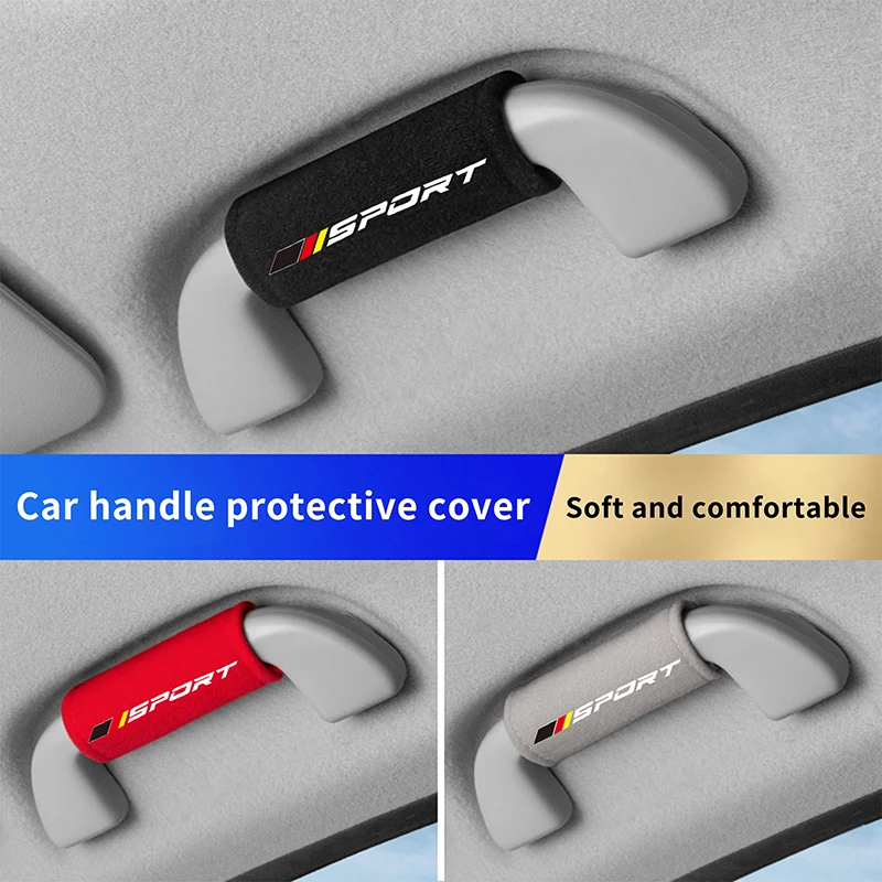 

【1Pcs Fluff Car Roof Door Handle Protector Car Armrest Cover, Fit For Vehicle Use Can Be Freely Matched To Decorate Your Car】