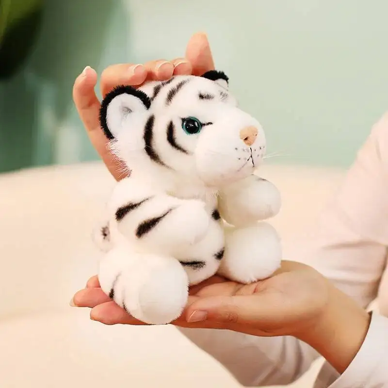 Real Life Baby Tiger Plush Toy Stuffed Soft Wild Animal Forest Tiger Pillow Dolls for Kids Boys Birthday Gifts Valentine's Day