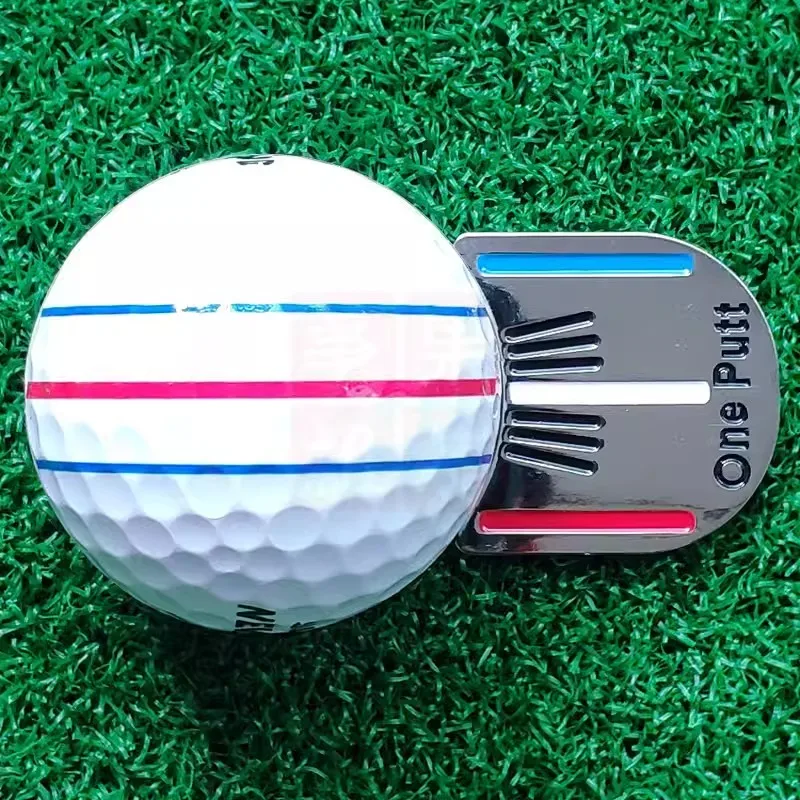 One Putt Golf Putting Alignment Aiming Tool Ball Marker with Magnetic Hat Clip wholesale