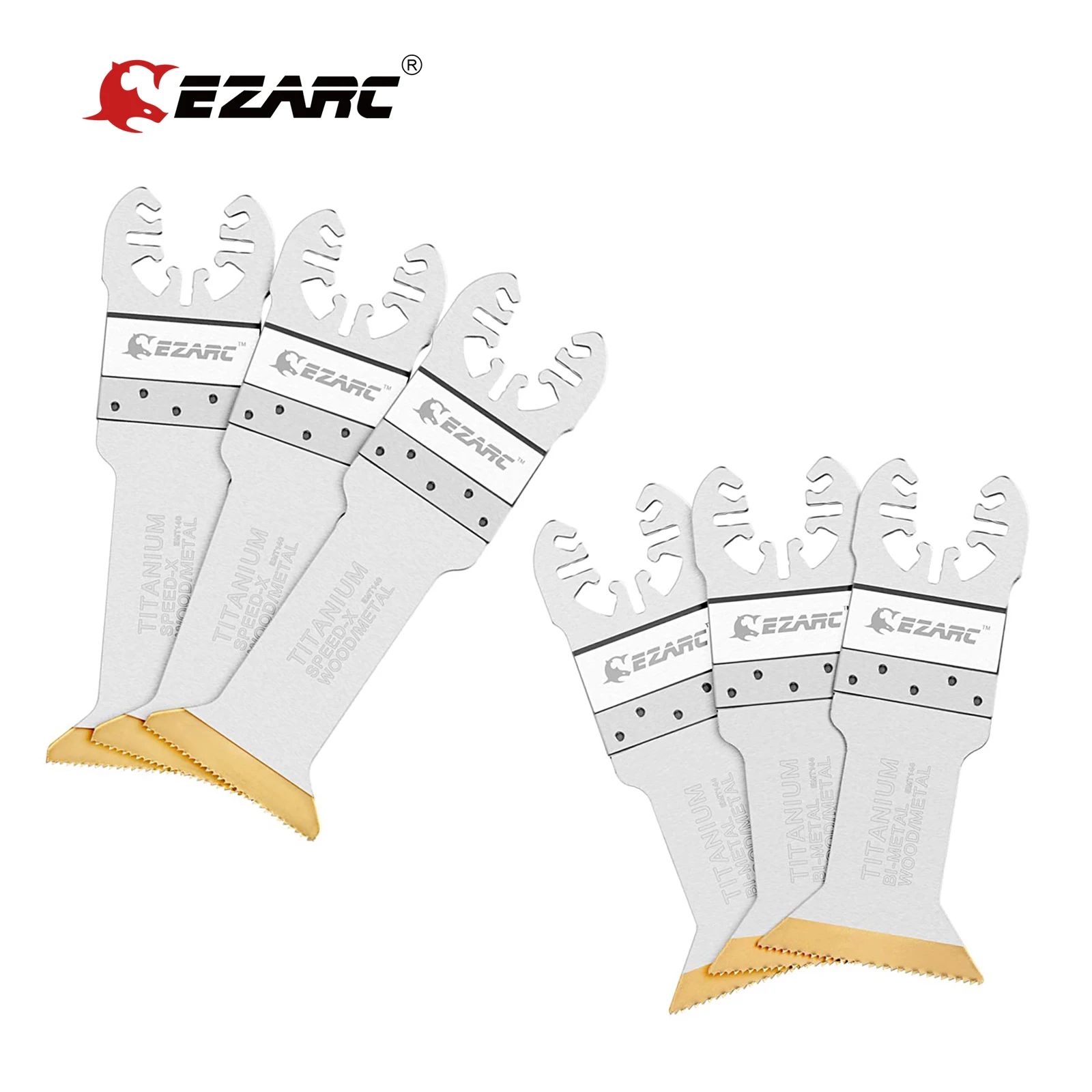 EZARC 3/6 Tốc Độ Cắt Titan Dao Động Đa Năng Lưỡi Dao Dài Cắt Lưỡi Cưa Lọng Cho Gỗ, kim Loại Và Chất Liệu Cứng