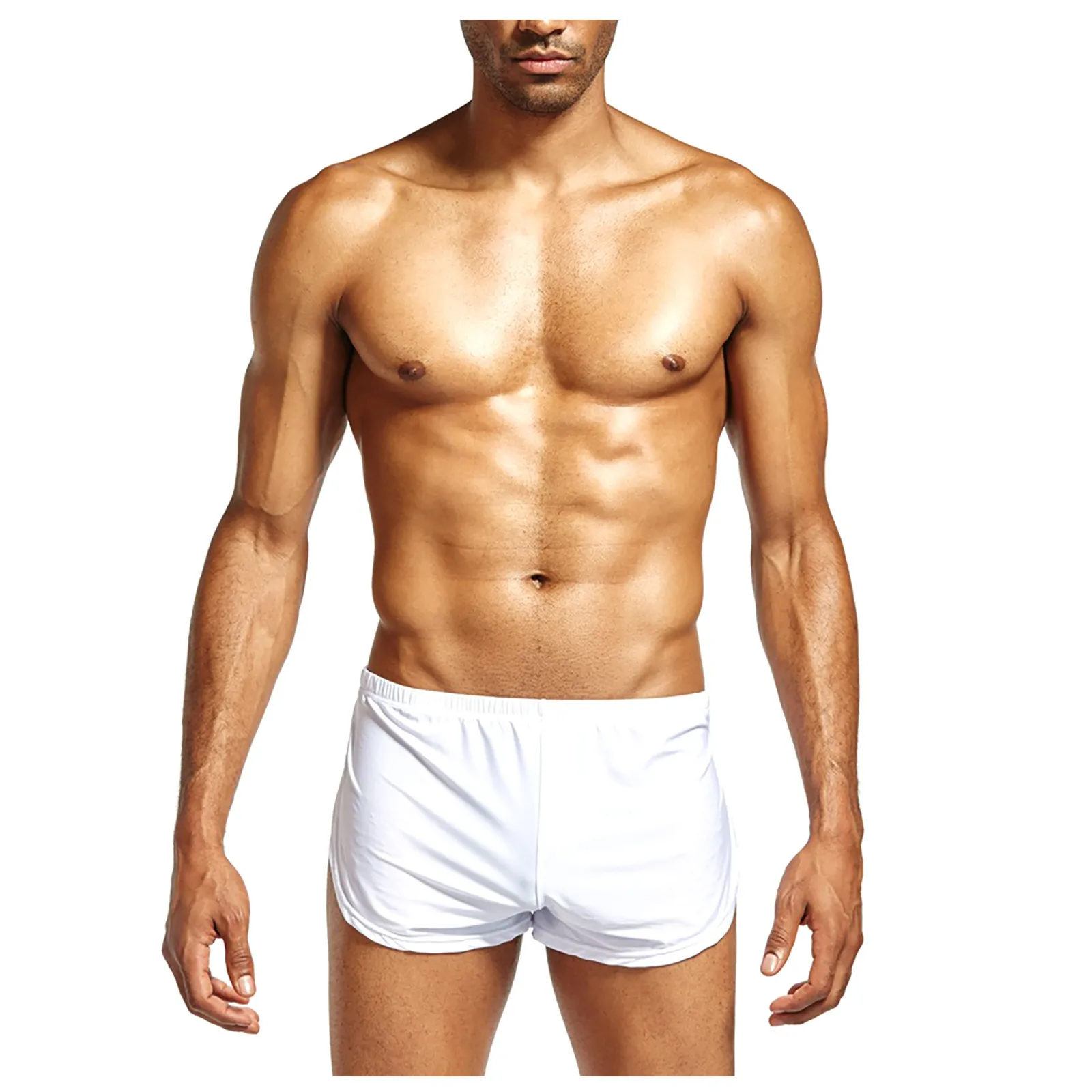 Soft Shorts Men Underwear Breathable Boxer Solid Color Trunk Soft Shorts Men Comfortable Innerwear Sports Loose Fit Lingerie T1