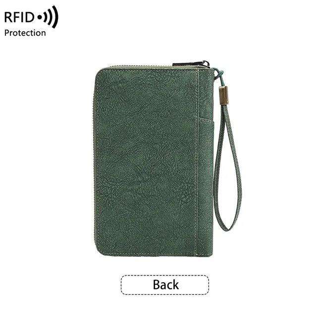 RFID Blocking Passport Holder Multi-Functional Travel Document Organizer Ticket Storage Bag Wallet for Multiple Passports 5 RFID Blocking Passport Holder Multi-Functional Travel Document Organizer Ticket Storage Bag Wallet for Multiple – view 5