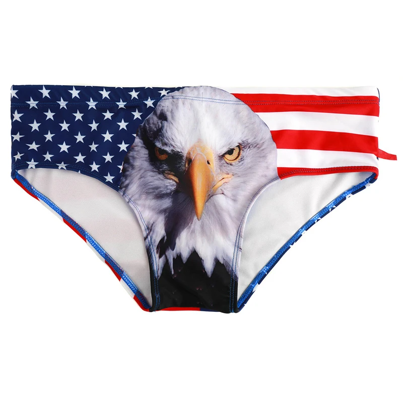 2019 Swimwear Men Summer Mens Swim Briefs Sexy Beach Trunks Surfing Shorts Swimsuit Bathing Swimming Suit Male Beachwear Printed