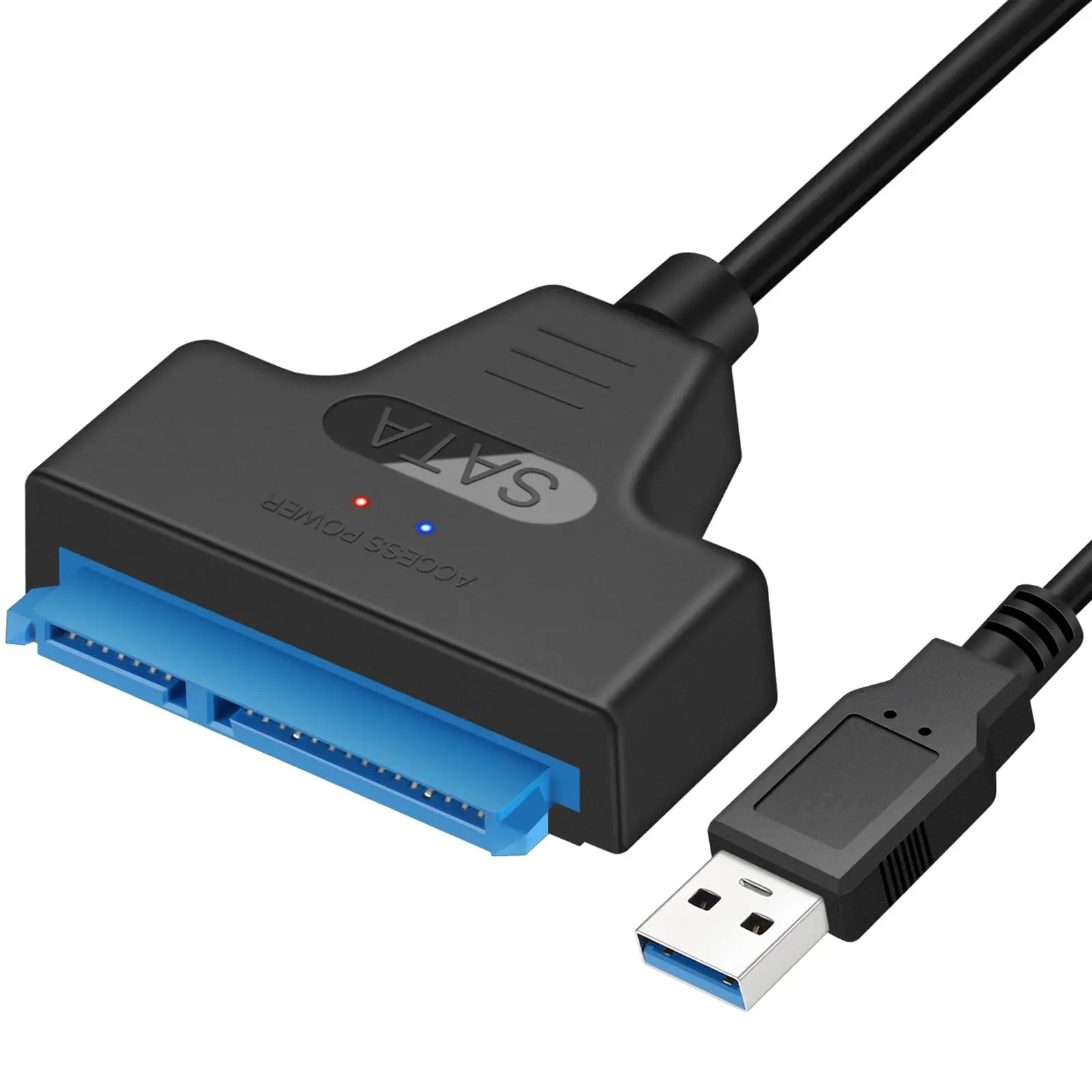 

SATA to USB 3.0 Adapter Cable for 2.5 inch Hard Drive HDD/SSD Data Transfer, External Hard Drive Converter Support UASP (Black)