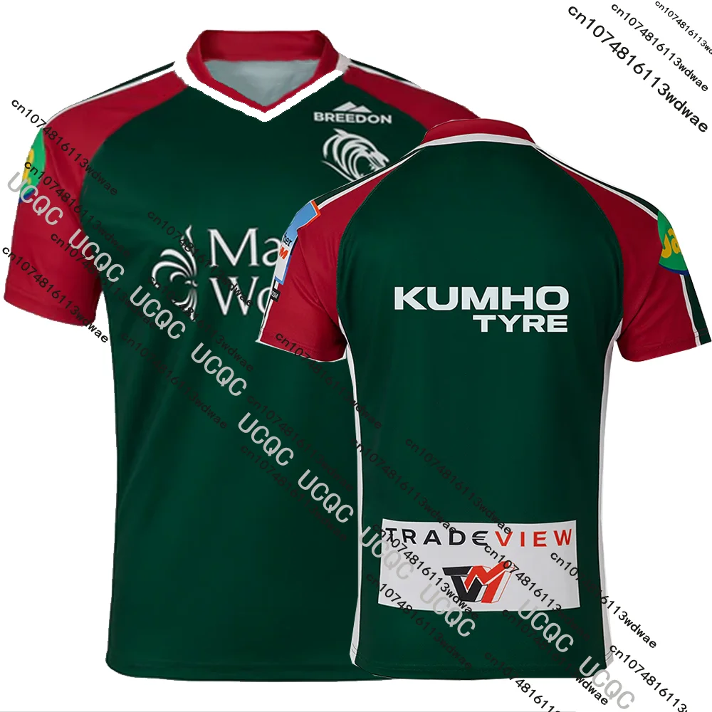 AliExpress NONE 26/25 England New Leicester Tigers Rugby Sports Jersey UK Mens British Rugby Casual Quick drying Training Kid Jersey T-shirt