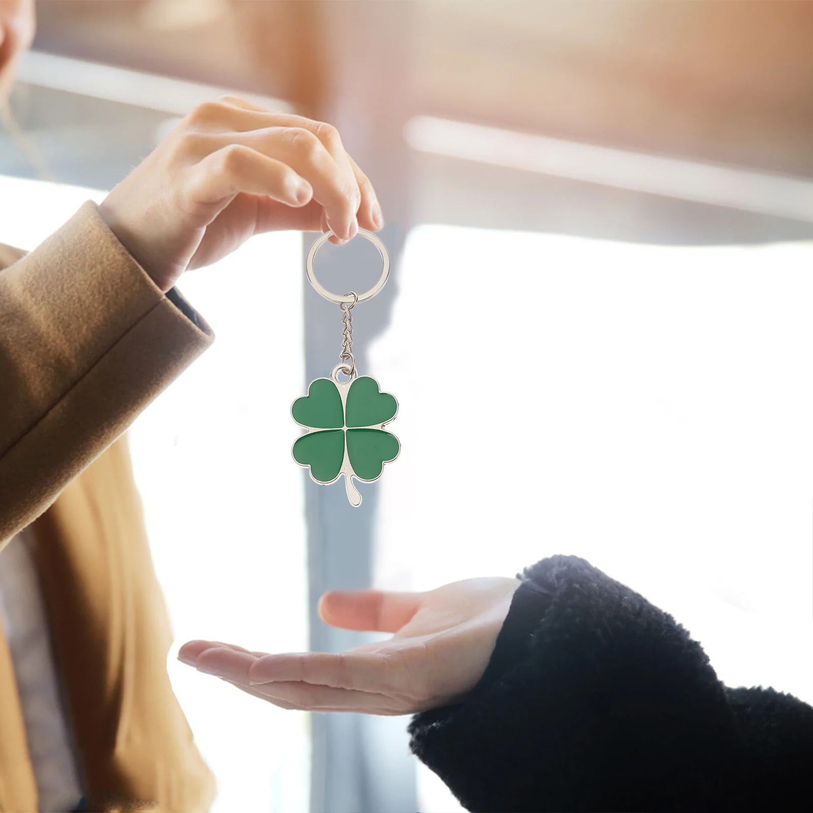 Sleutelhanger Sieraden Cadeau Sleutelhanger Accessoire Ierse Ring Sleutelhangers Locator Houder St Patrick Day StPatrick