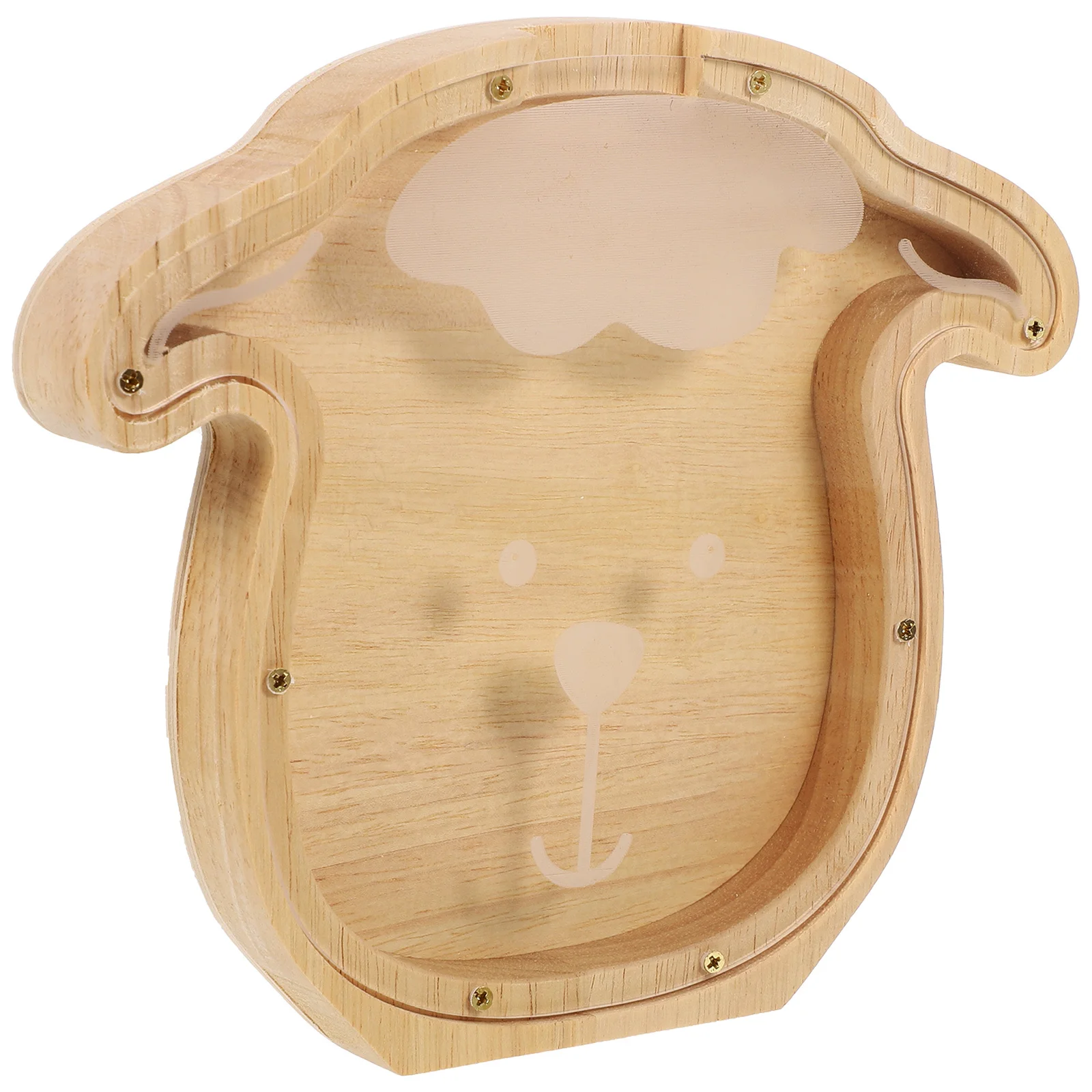 Hucha de conejo de madera, soporte decorativo único para dinero de escritorio para decoración de habitación de niños, bote para dinero, hucha en forma de Animal
