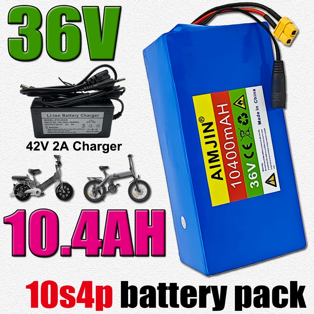 

Аккумулятор для скутера 36 В 10400 мАч 18650 10S 4P аккумулятор 36 В Ач Аккумулятор для скутера