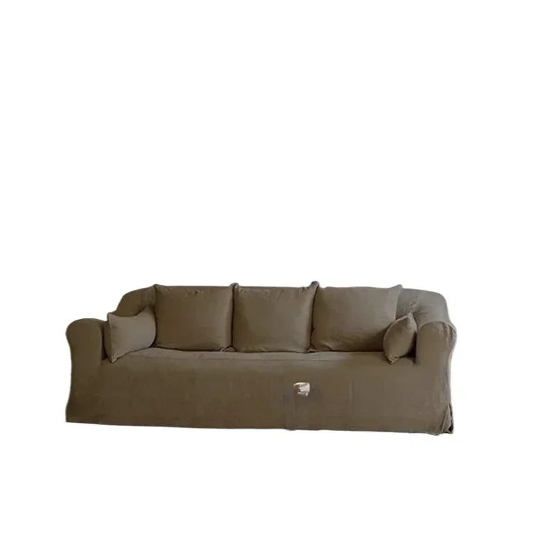 Fabric sofa living room small apartment Japanese-style multi-person removable and washable sofa bed and breakfast loft