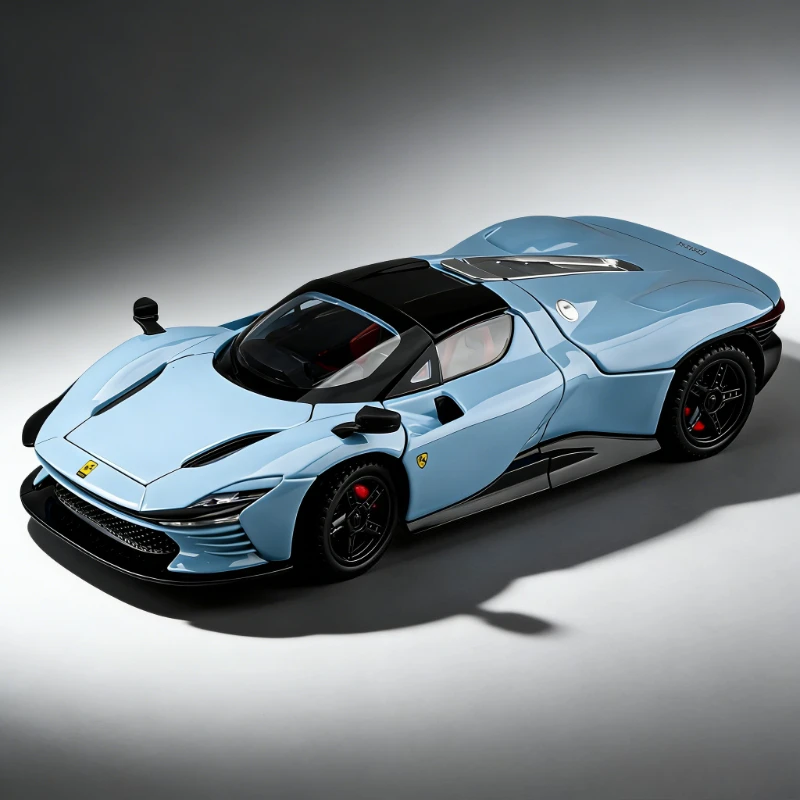 

Модель спортивного автомобиля SP3 из сплава, масштаб 1:32, с акустооптическими эффектами, откатным механизмом, трансформер, коллекционная игрушка-украшение