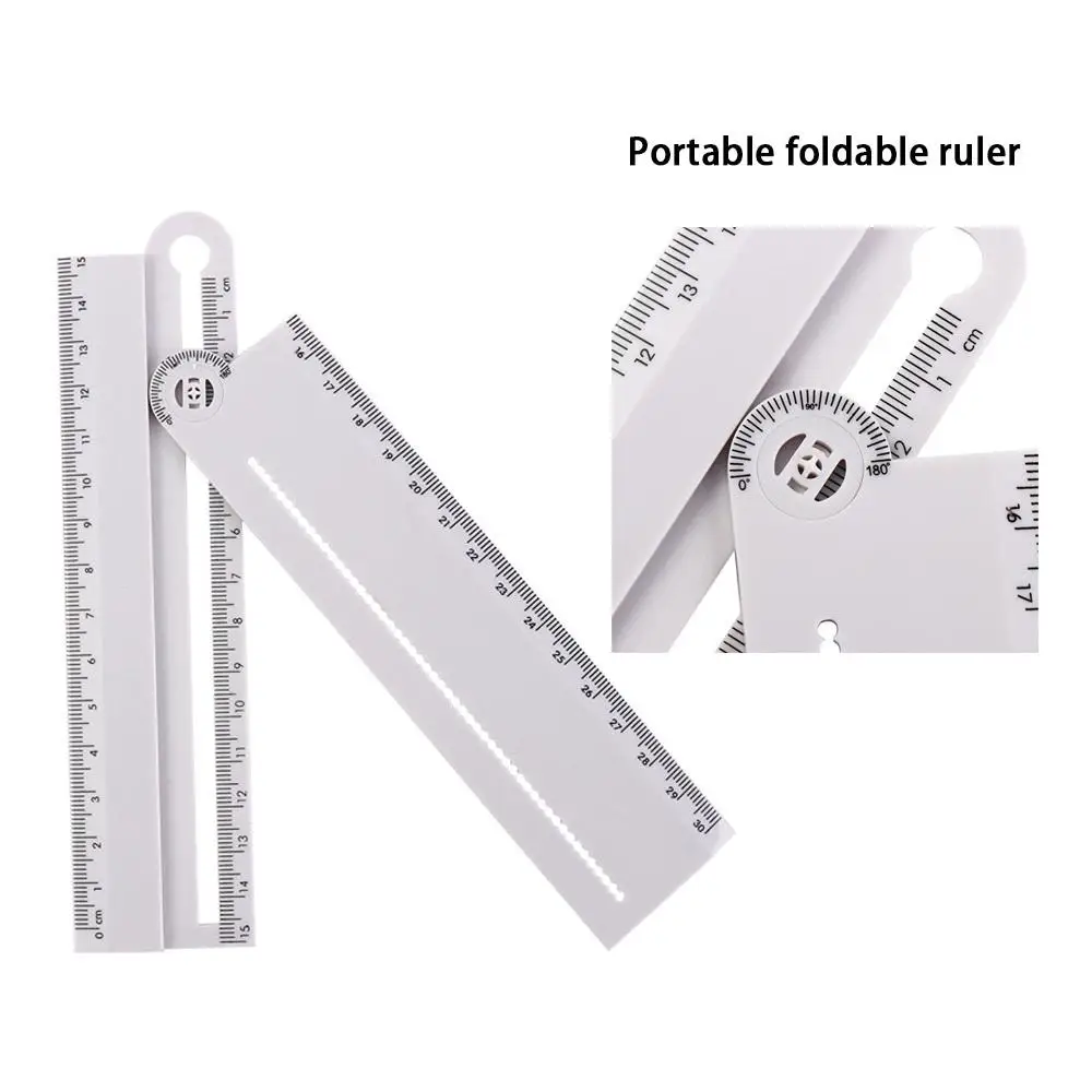 School Office Supplies Geometric Drawing Ruler Math Drawing Folding Ruler Angle Measure Drafting Tool Geometry Template Ruler