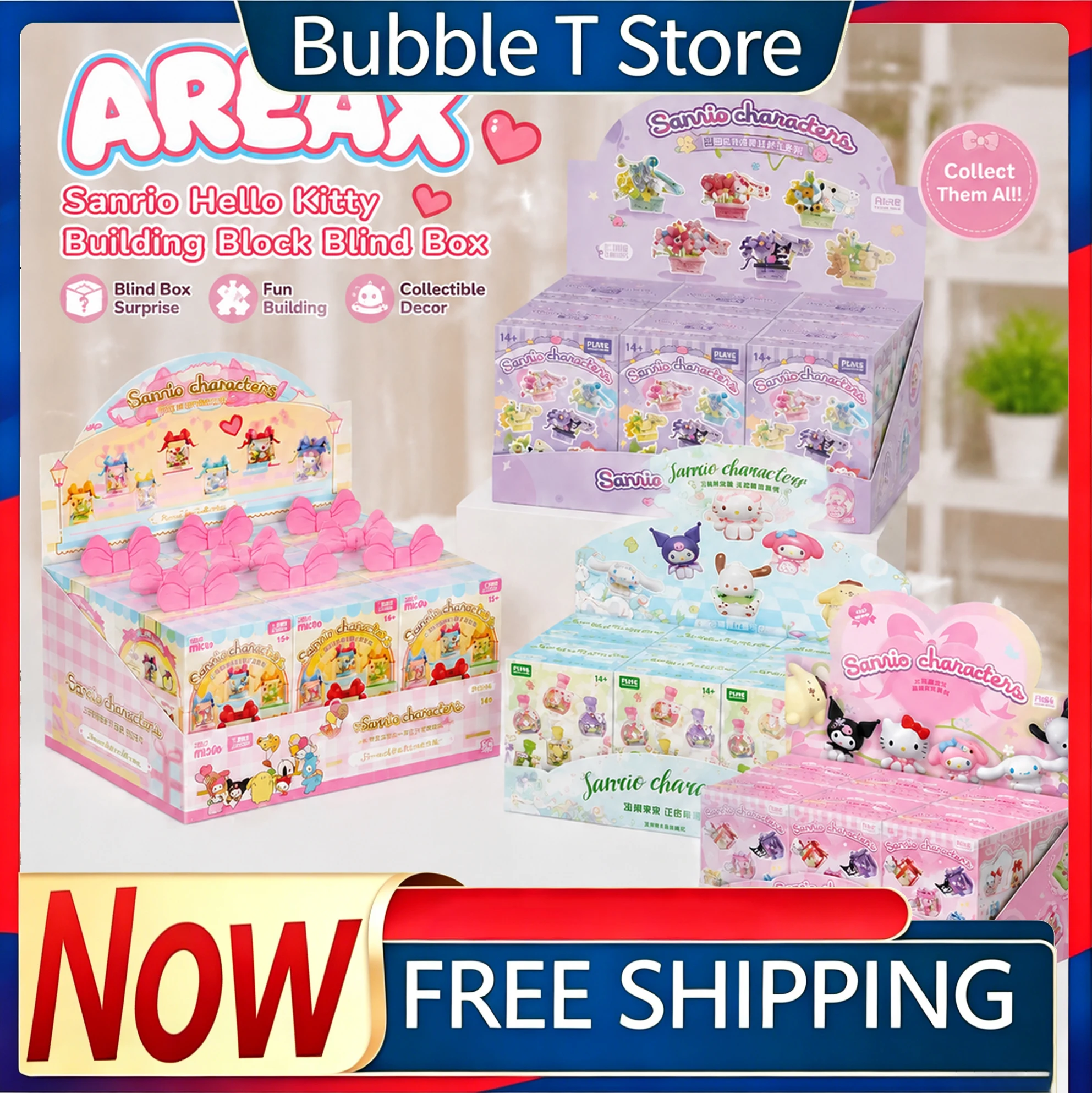 Model Kit For Girls - AREAX Hello Kitty Bloques de Construcción