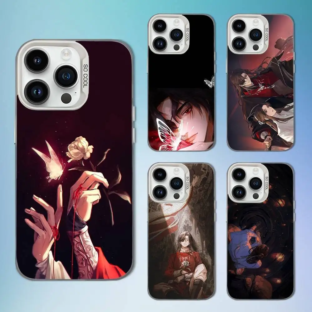 

HEAVEN Officials BLESSING Phone Case For iPhone 16,15,14,13,12,11,Mini,Pro,SE,MAX White Matte Shockproof Cover