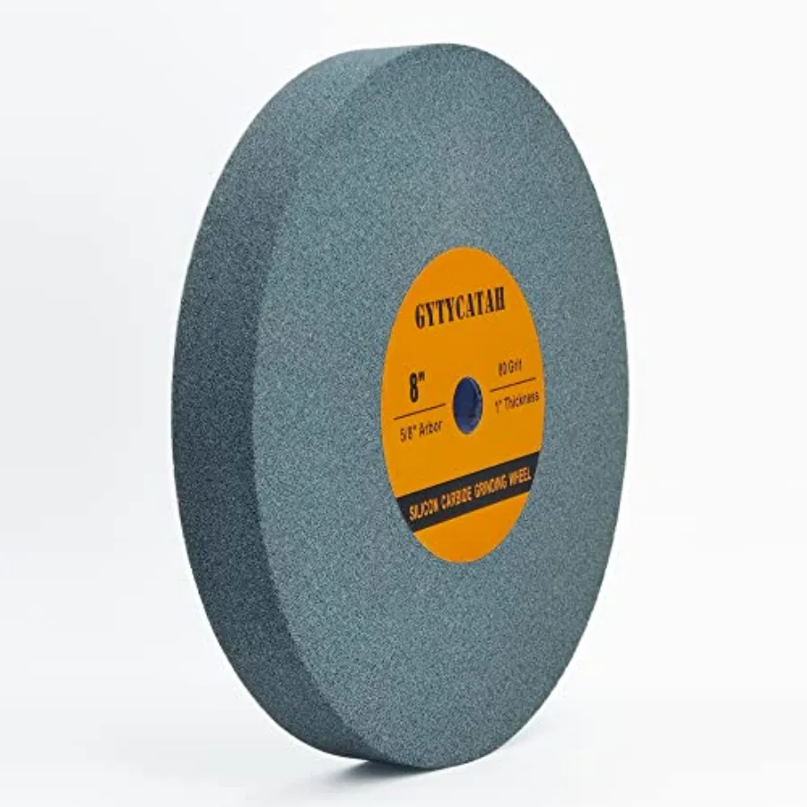 

8" Bench Grinding Wheel Green Silicon Carbide Abrasive Bench Grinding Wheel Dia 8" x 1" Thickness with 5/8" Arbor 80 Grit