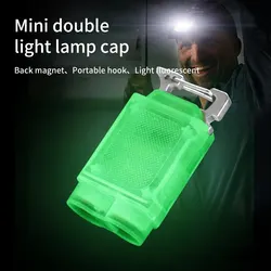 COBA Mini Portable Flashlight LED Dual Light Source USB Charging Fluorescence Keychain Light Outdoor Fishing Emergency