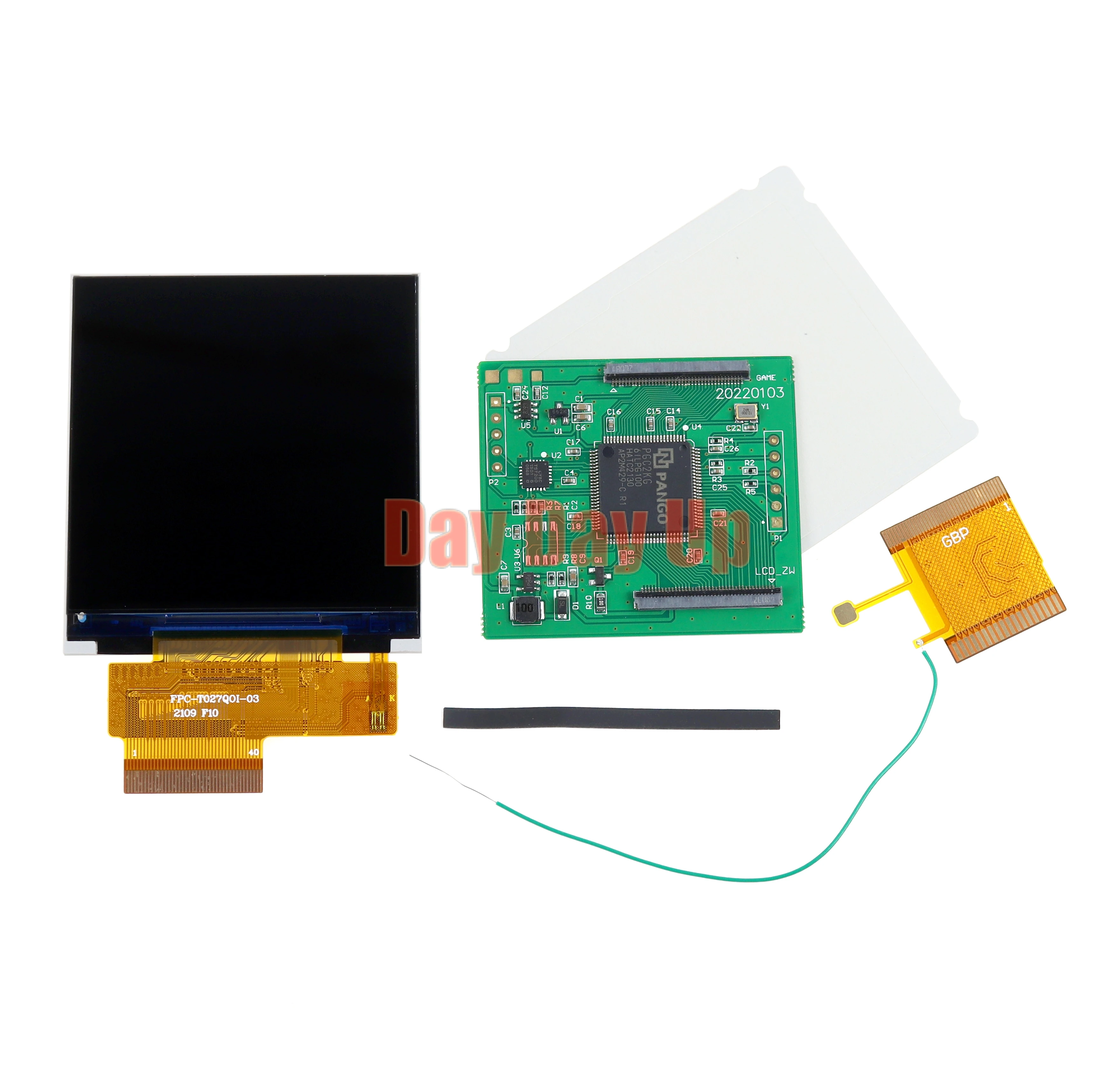 مجموعة واحدة لـ نينتندو GBP 2.6 بوصة لـ GBP تسليط الضوء على شاشة LCD استبدال شاشة LCD عالية الضوء سطوع قابل للتعديل