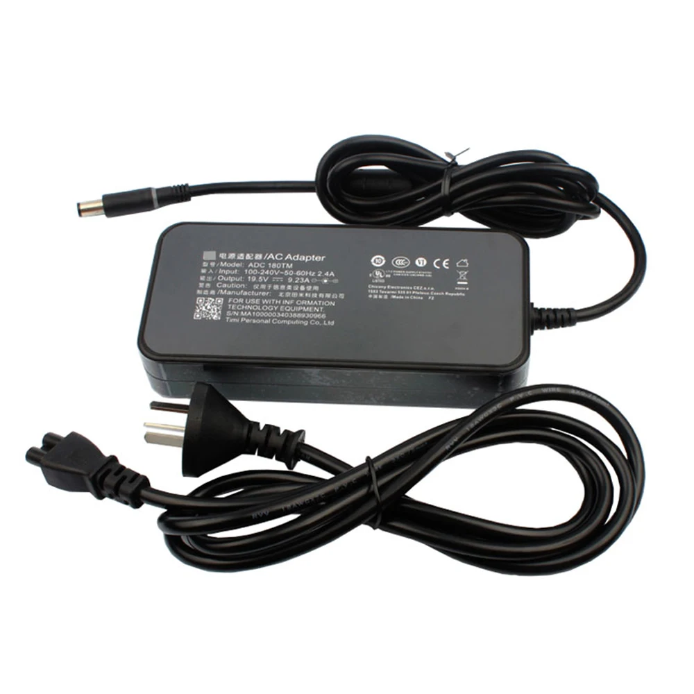 Imagem -05 - Adaptador ac para Fonte de Alimentação Portátil 19.5v 9.23a Adc180tm Carregador para Xiaomi 15.6 1660ti 1060g 180w 7.4x5.0 mm com Pino