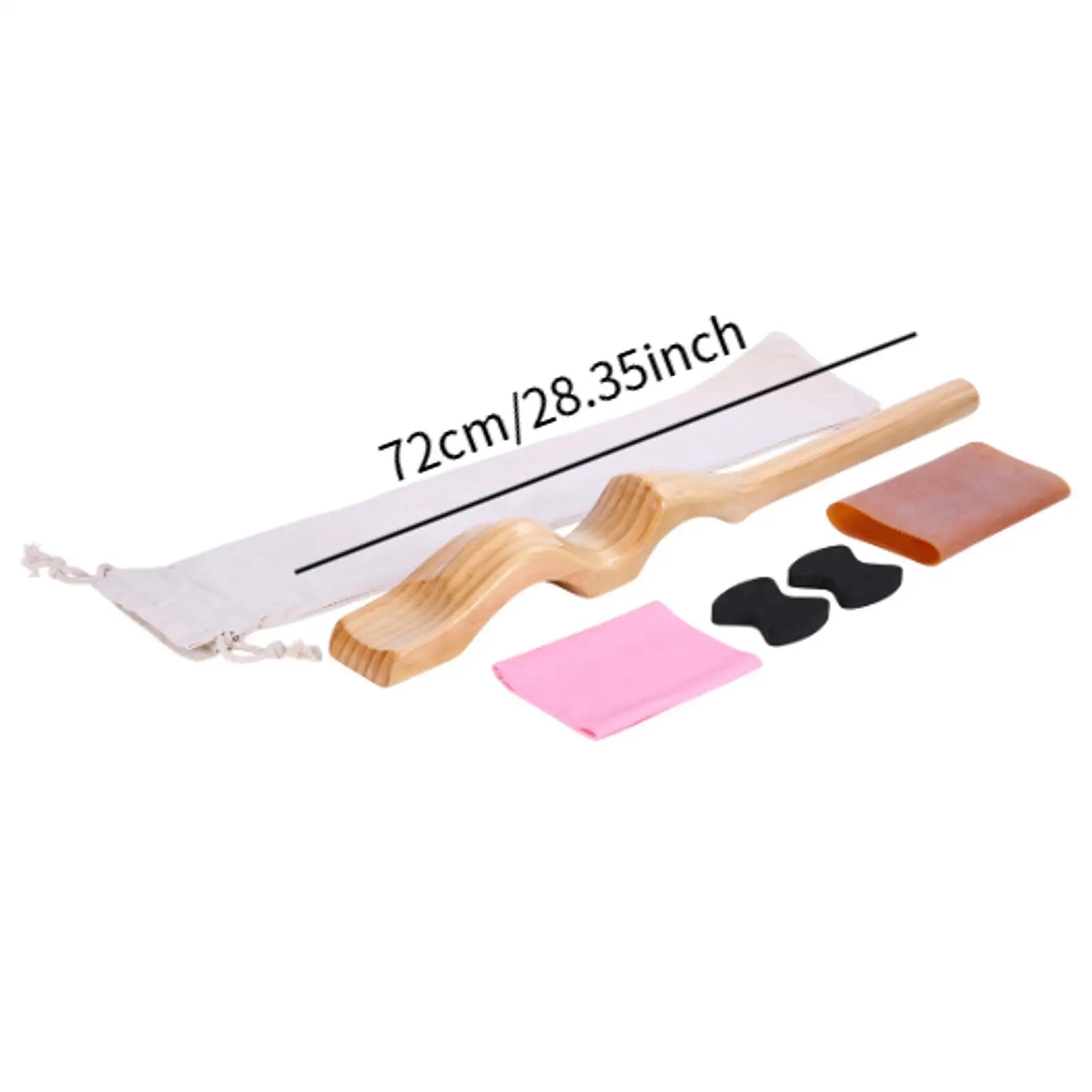Dance Foot Arch Stretcher Wood Portable Instep Shaper with Carry Pouch and Stretch Bands for Ballet Dancer Gymnastics Training