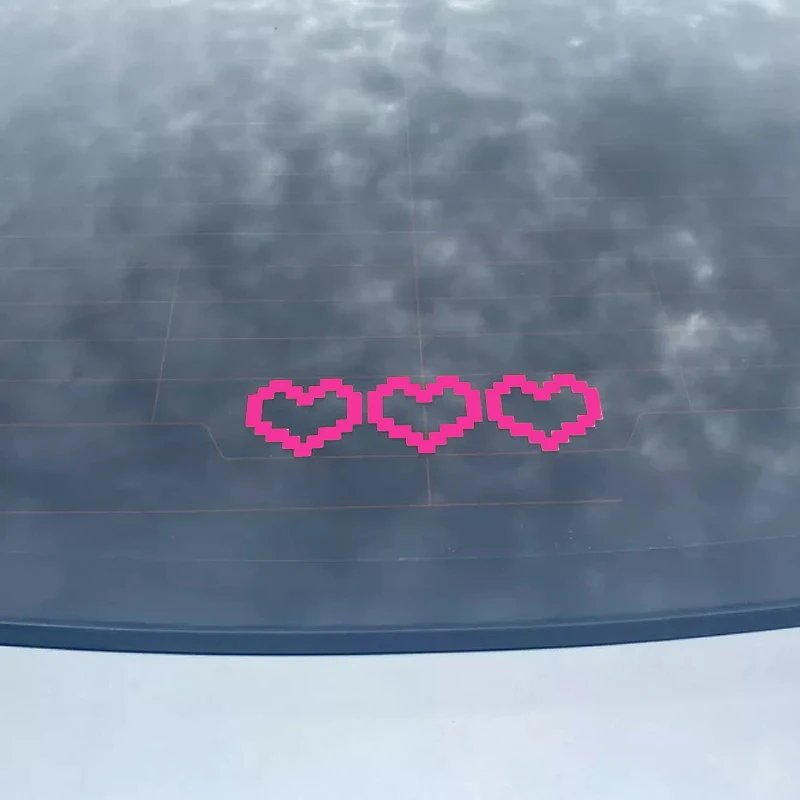 6cm Love Heart Shape Car Bumper Stickers Personalized Automobile Decor Window Vinyl Decals