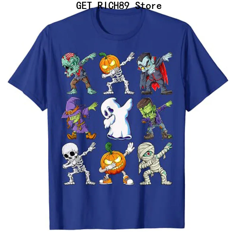 

Dabbing Halloween Boys Skeleton Zombie Scary Pumpkin Mummy Gothic T-Shirt Graphic T Shirts