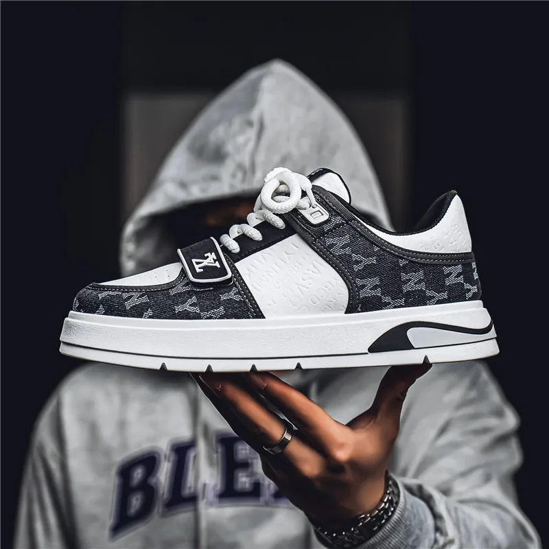 Men's Shoes Autumn Casual Shoes Soft Soled Sports Shoes New Trend Help Breathable Non-slip Board Shoes Fashion Shoes Board Shoes image 3