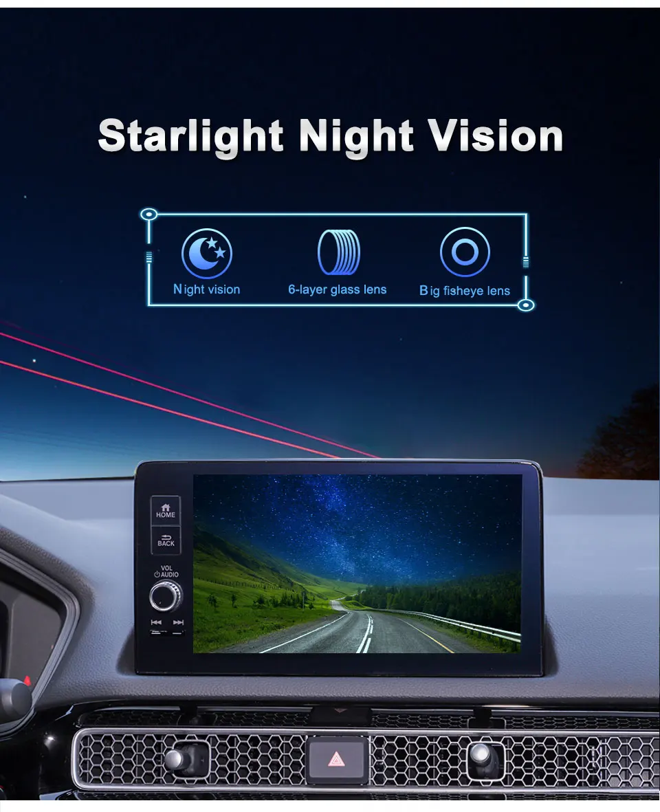 4K AHD 1920*1080P Auto Zurück Hinten Kamera Für VW Passat CC B6 B7 Polo Skoda Octavia Tiguan Audi A4 B8 Q3 Q5 A5 A8 S5 A3 A6 C7 A7 A1 – Detail 12