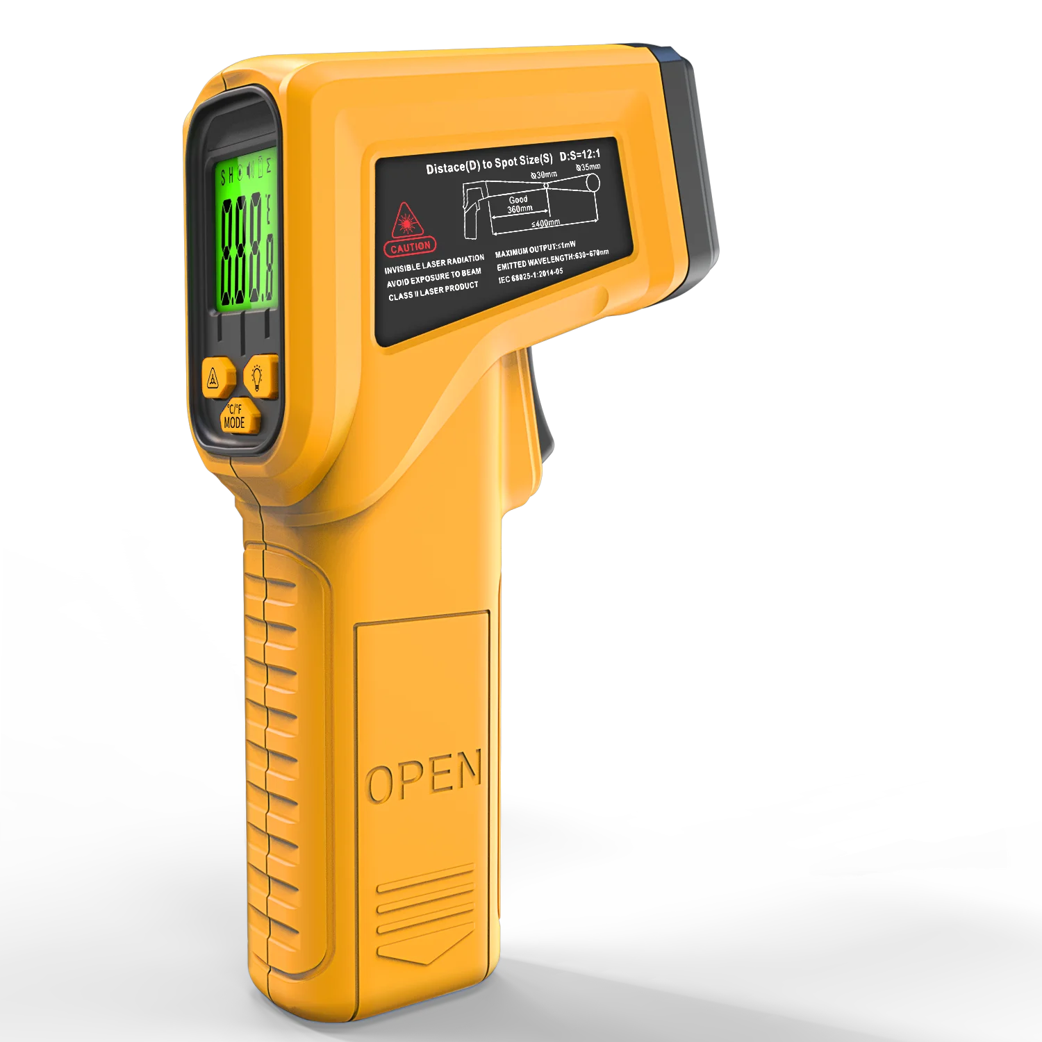 BSIDE Infrared Thermometer -50~530C Meter Non-contact Laser Thermometers Pyrometer Professional 12:1 Digital IR-LCD Temperature