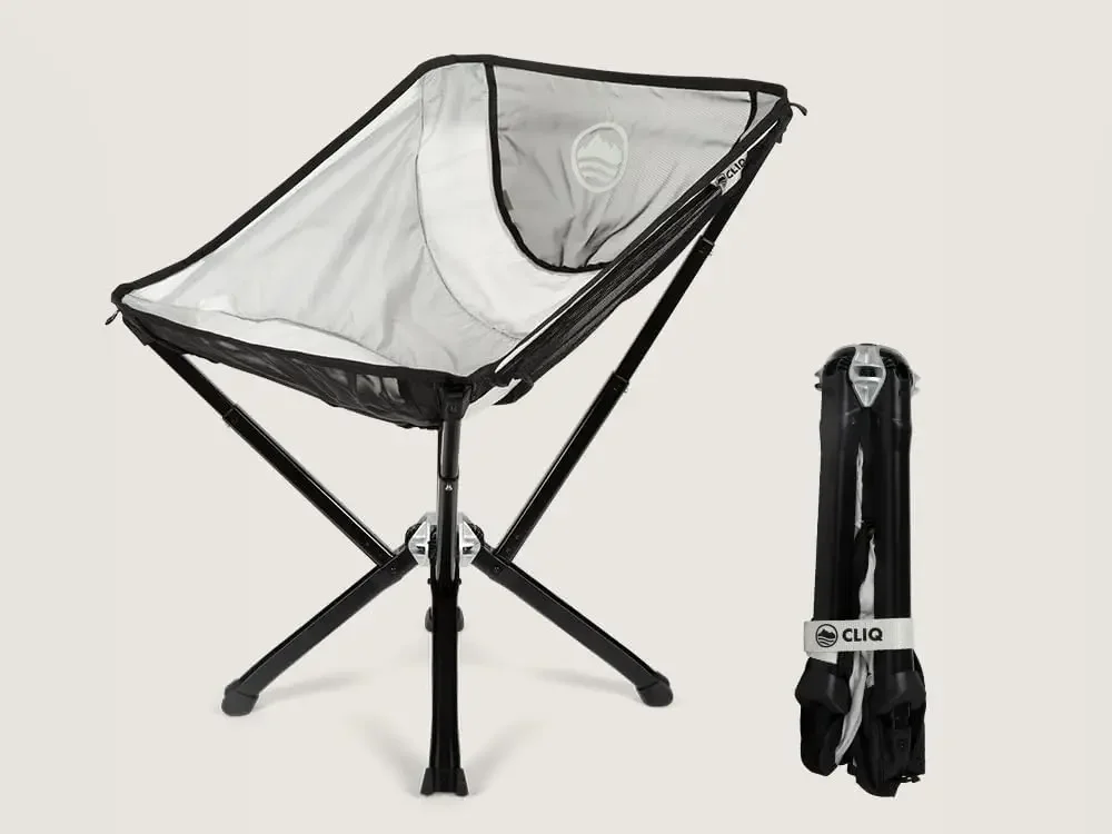 

CLIQ Portable Chair Lightweight Folding Chair for Camping Supports 300 Lbs Perfect for Outdoor Adventures Mist Chair