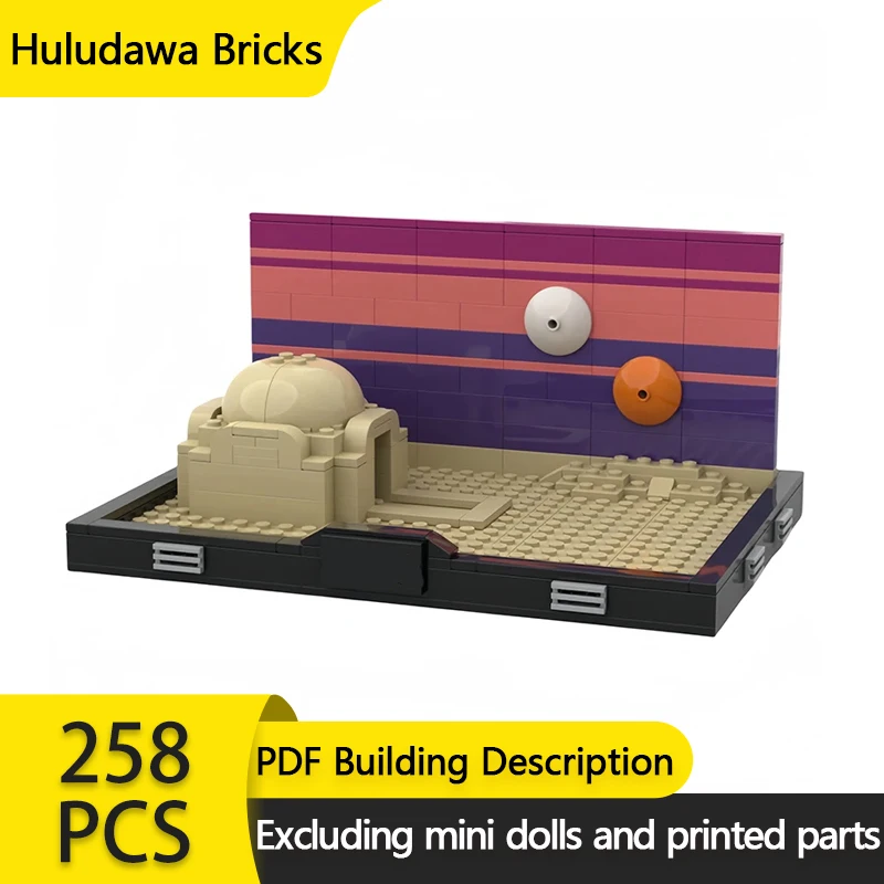 

Star Movies Model MOC Building Bricks Military Base Sunset Diorama Modular Technology Gifts Holiday Assemble Children Toys Suit